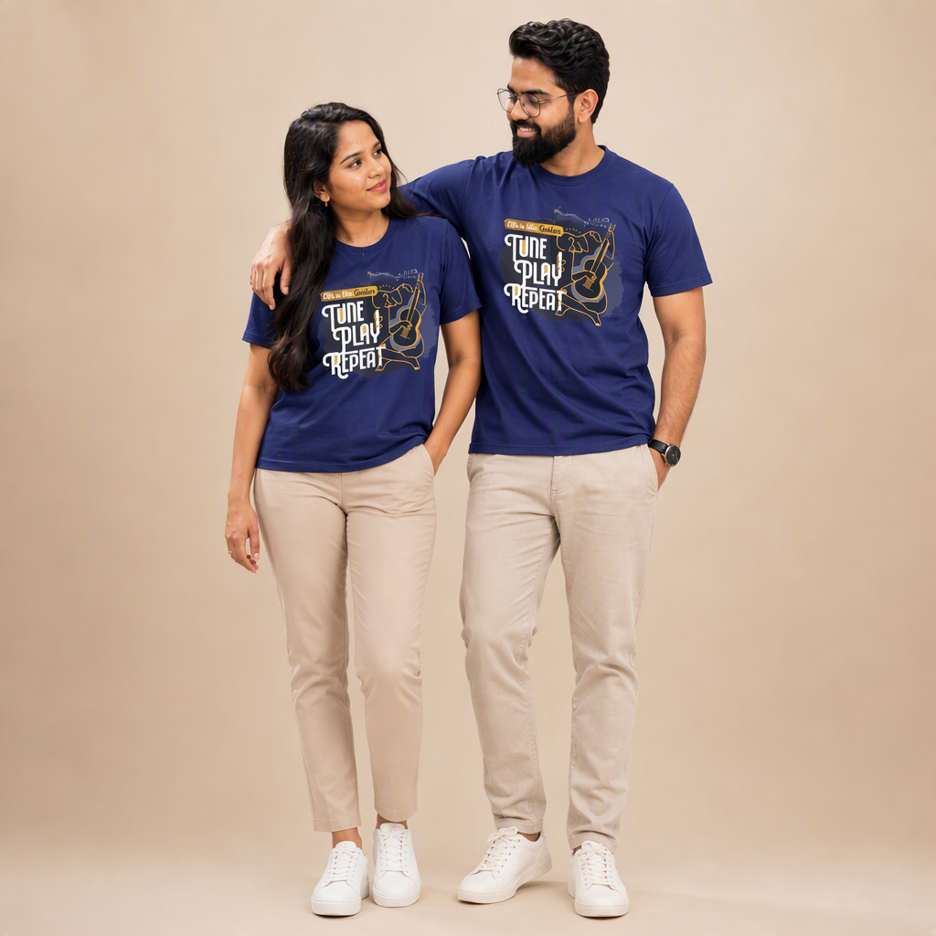 Tune, play & repeat T Shirt