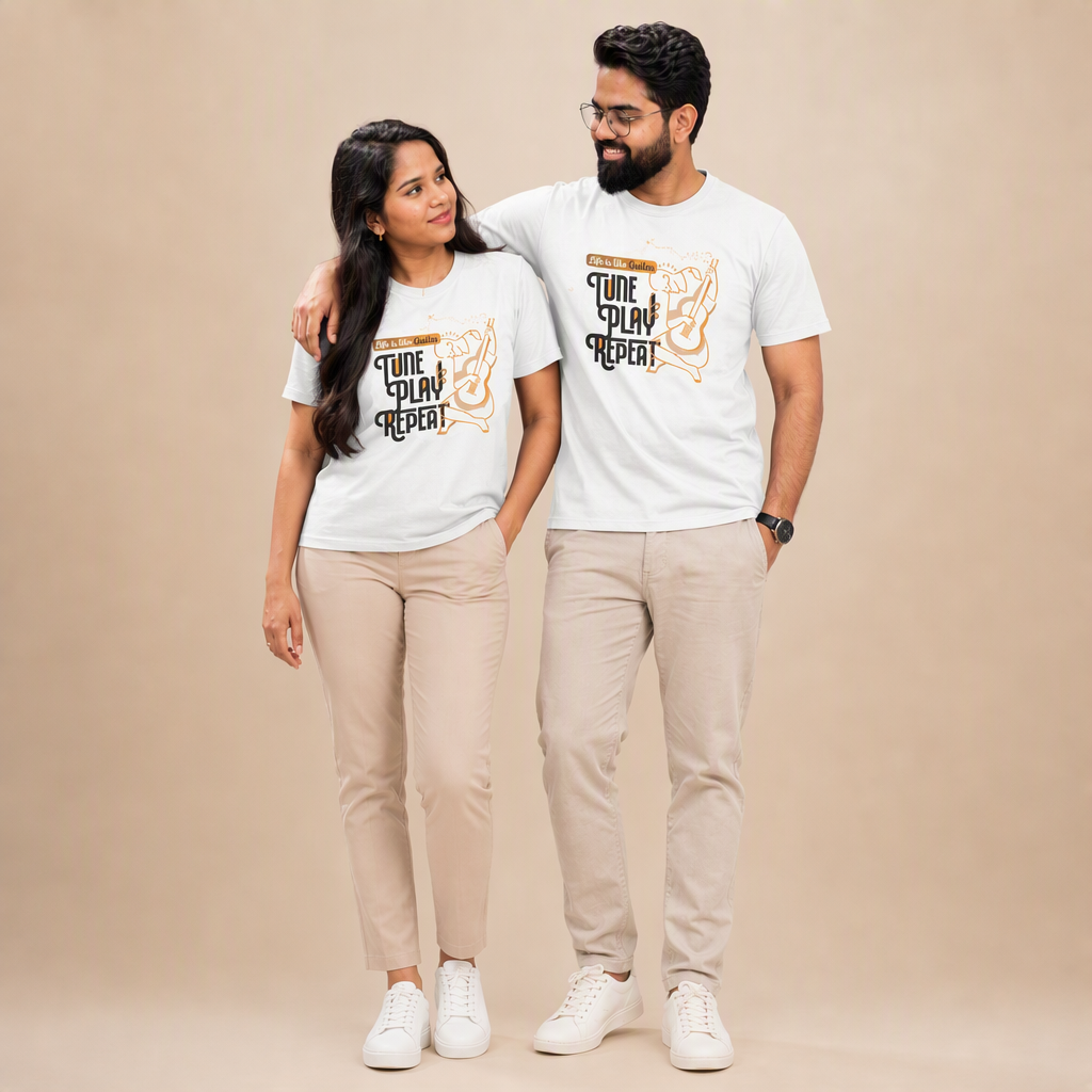 Tune, play & repeat T Shirt